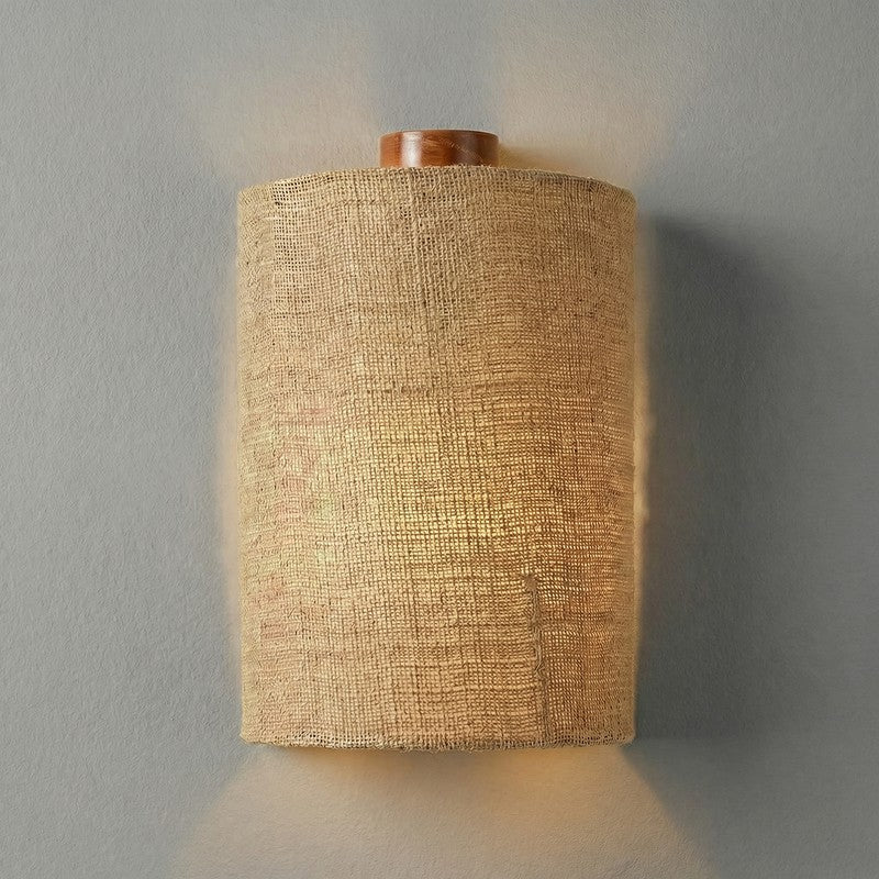 Phidian Jute & Wooden Wall Lamp media 6