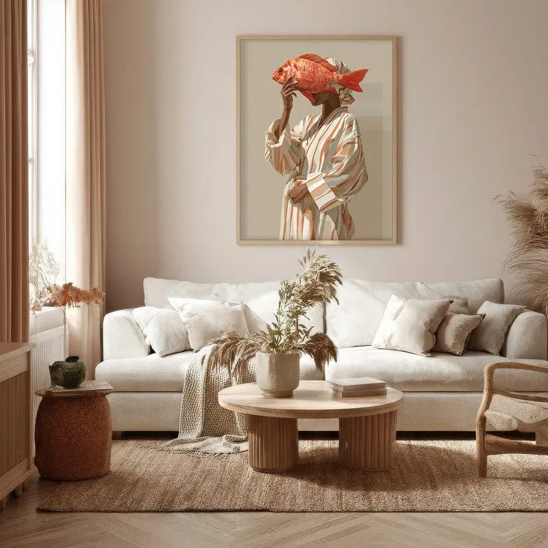 Terracoa Canvas Wall Painting With Brown Frame media 5