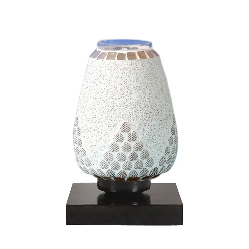 Aurielle Glass Table Lamp With Wooden Base media 5