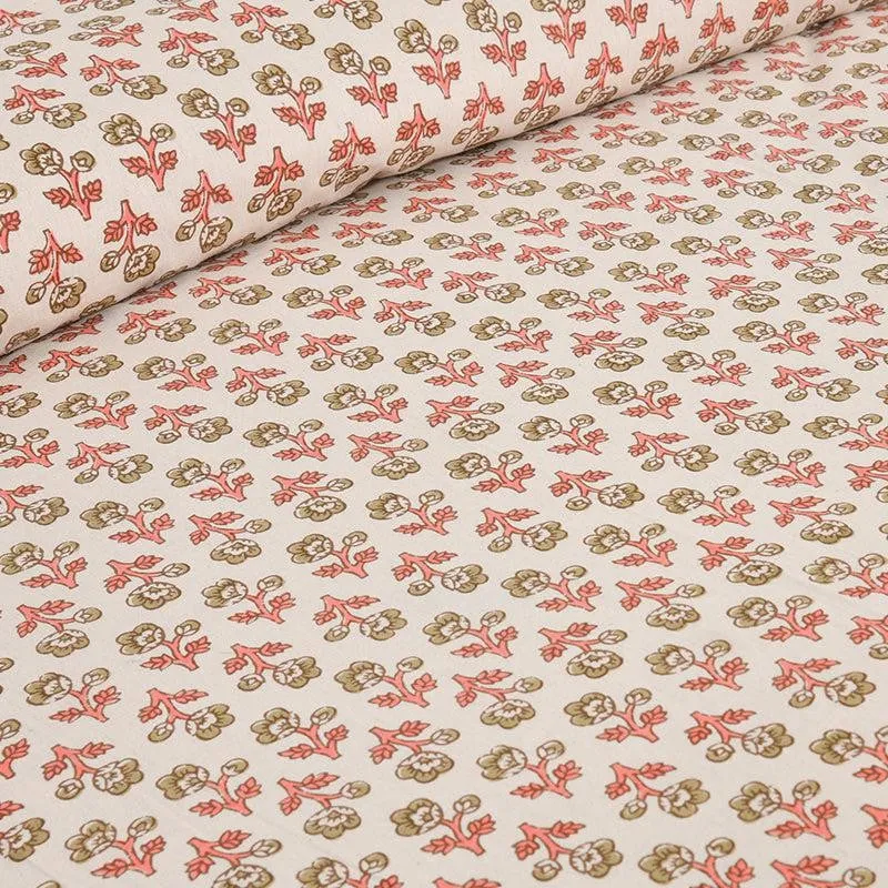 Ginnia Printed Cotton Bedsheet (Orange) - 160 TC media 4