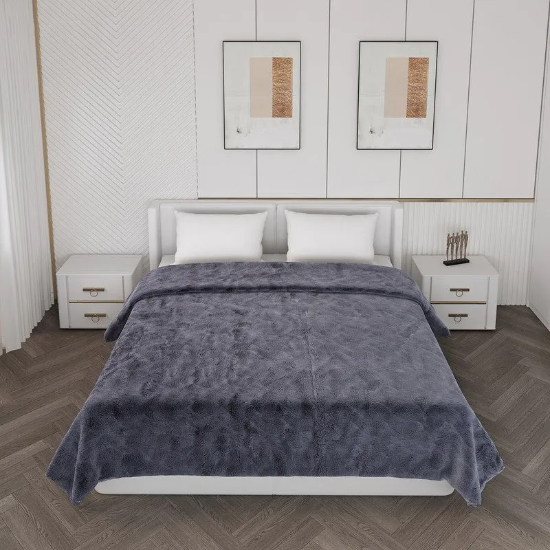 Monte Carlo Azure Bliss Blanket (Grey) - 852 GSM media 3