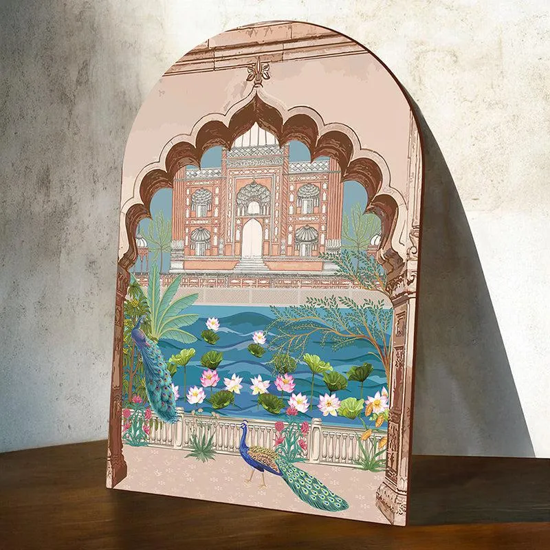 Mehal Ki Chamak MDF Mughal Wall Art media 2