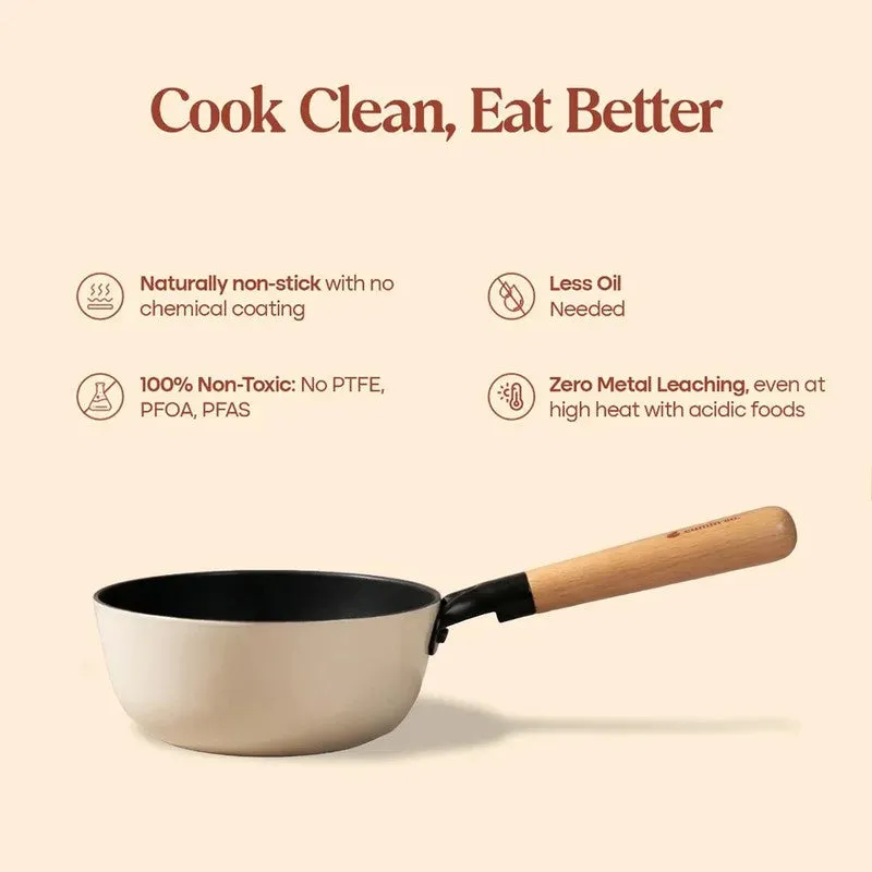 Cumin Co Enamel Cast Iron Sauce Pan (1500 mL) - White media 10