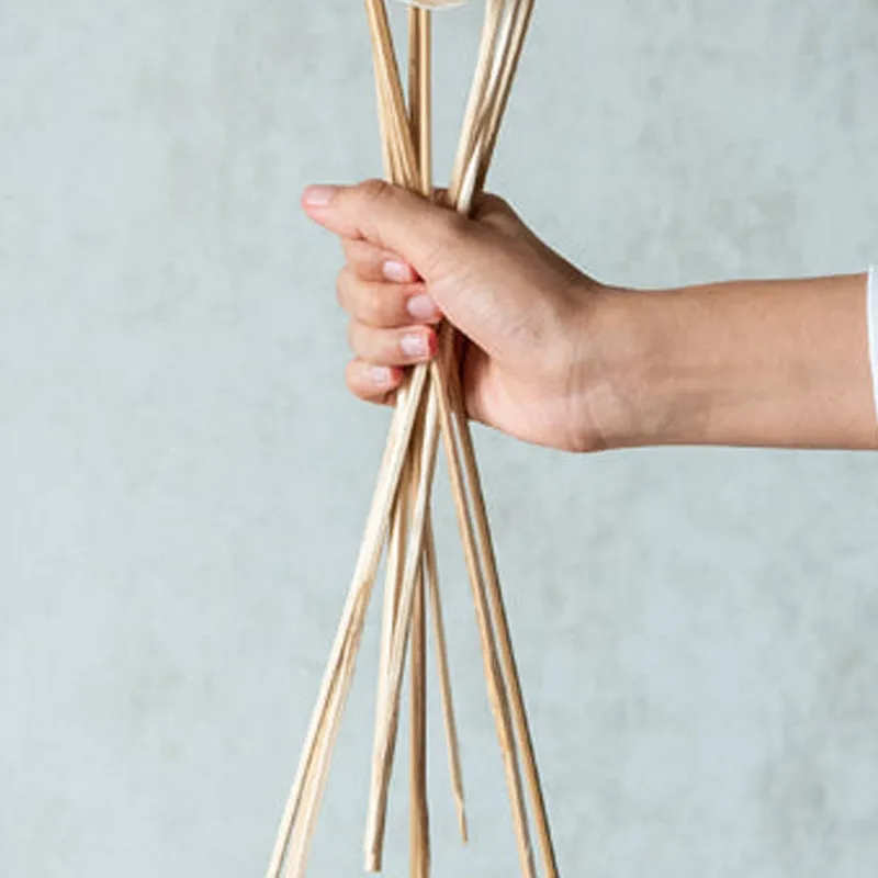 Maicra Sola Wood Rose Flower Stick (White) - Set Of Ten media 5