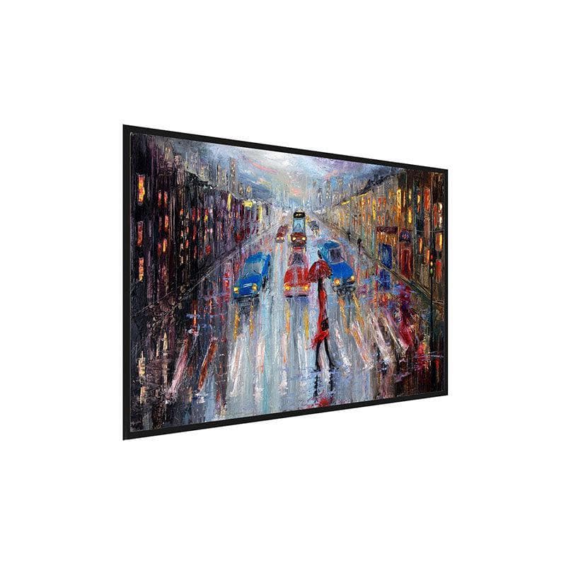 Crossing The Street Canvas Wall Painting By Boyan Dimitrov - Black Frame media 3