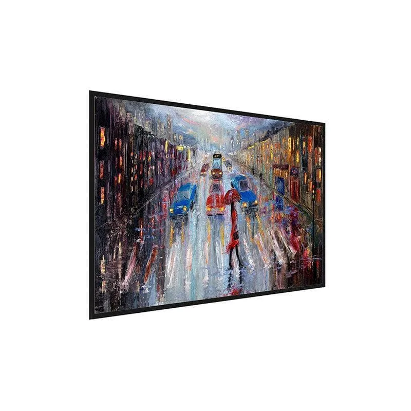 Crossing The Street Canvas Wall Painting By Boyan Dimitrov - Black Frame media 3