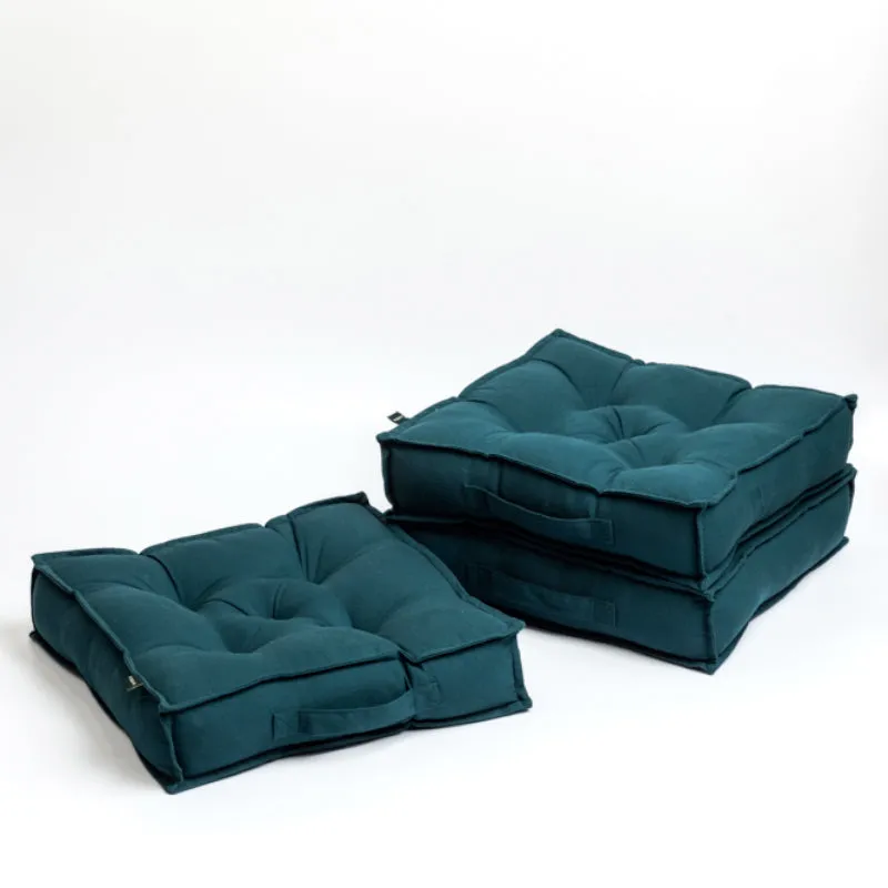 Tara Floor Cushion (Botanical Green) - Set Of Three media 5