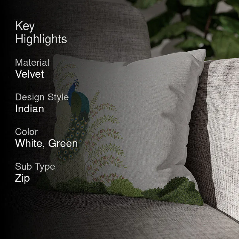 Sufi Garden Velvet Cushion Cover media 2