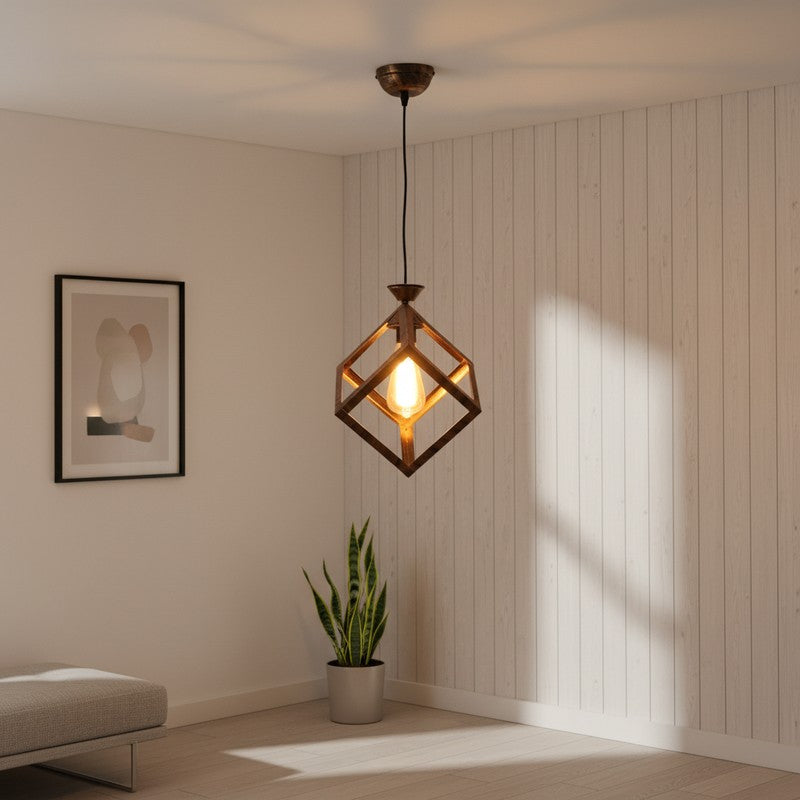 Golden Touch Iron Ceiling Lamp