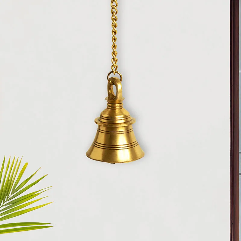 Maninaadham Brass Hanging Bell media 1