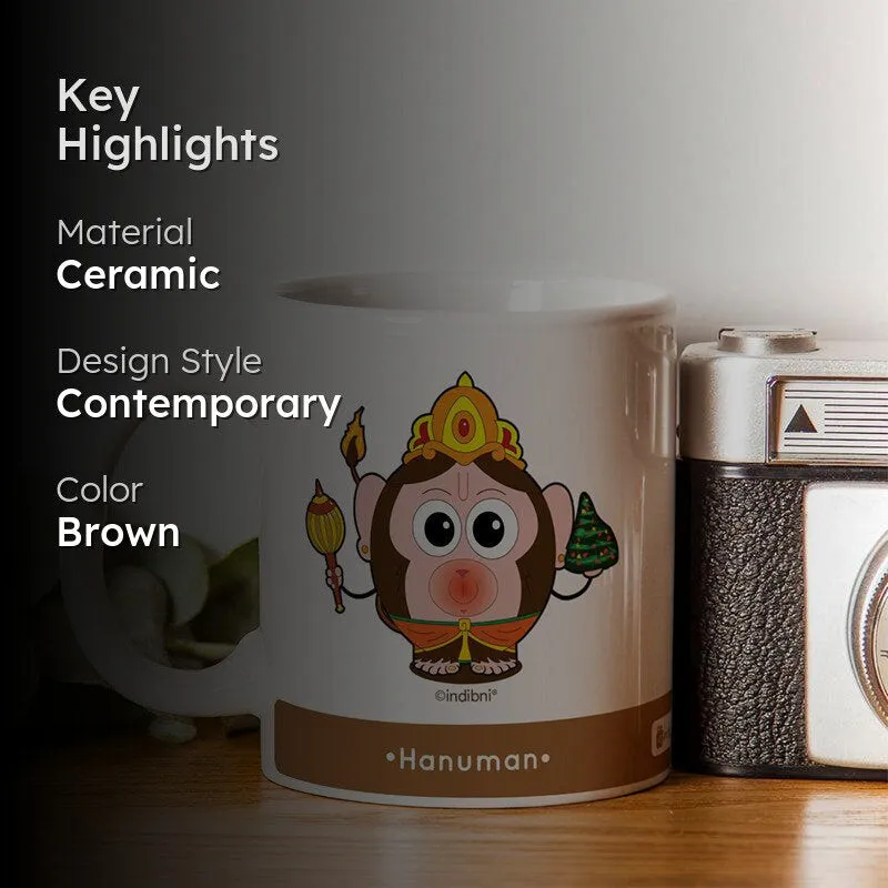 Whimsy Cute Hanuman Ceramic Coffee Mug - 300 mL media 2