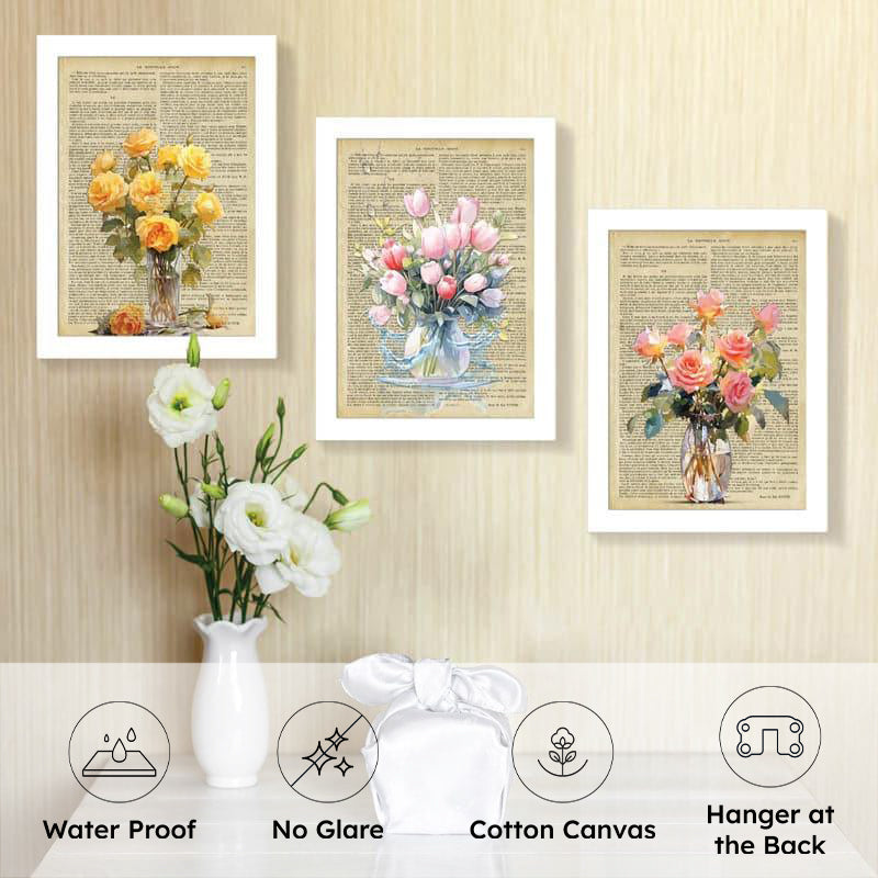 Bouquets Of Love Wall Art - Set Of Three media 4