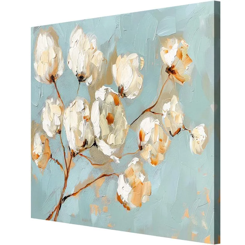 Cotton Bloom Poly Canvas Wall Painting media 5