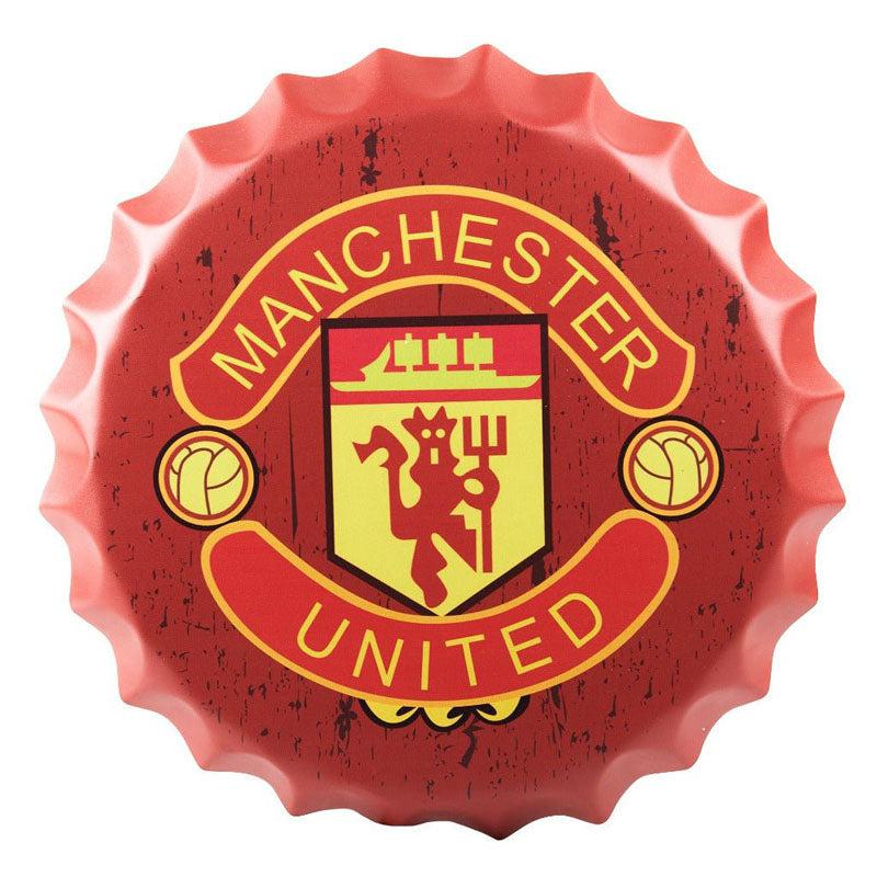 Manchester United Bottle Cap Metal Wall Accent media 3
