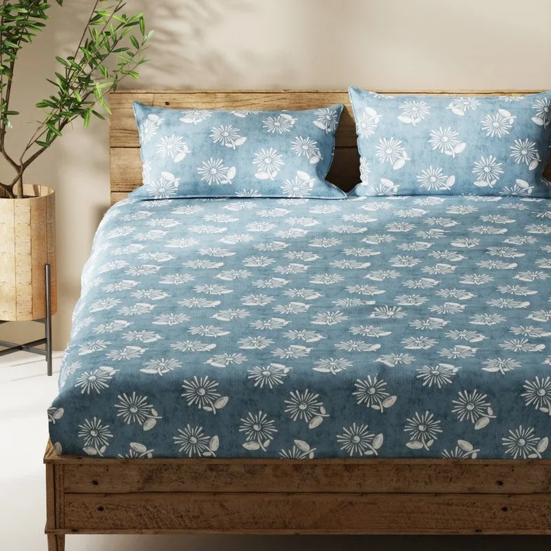 Myden Bedsheet (Blue) - 115 GSM media 4
