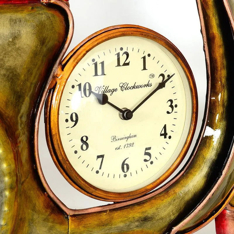 Retro Scooter Design Metal Wall Clock media 7