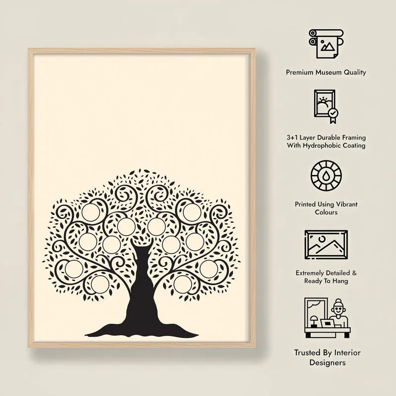 Shilpa Tharu Archival Paper Wall Art - Natural Brown Frame media 8