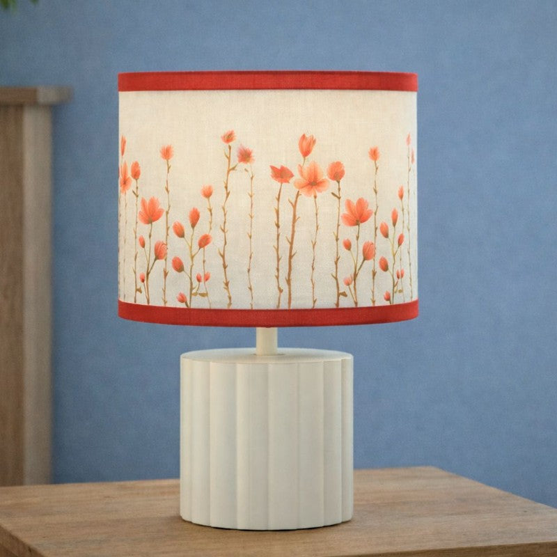 Arden Accent Cotton Table Lamp - Red media 3