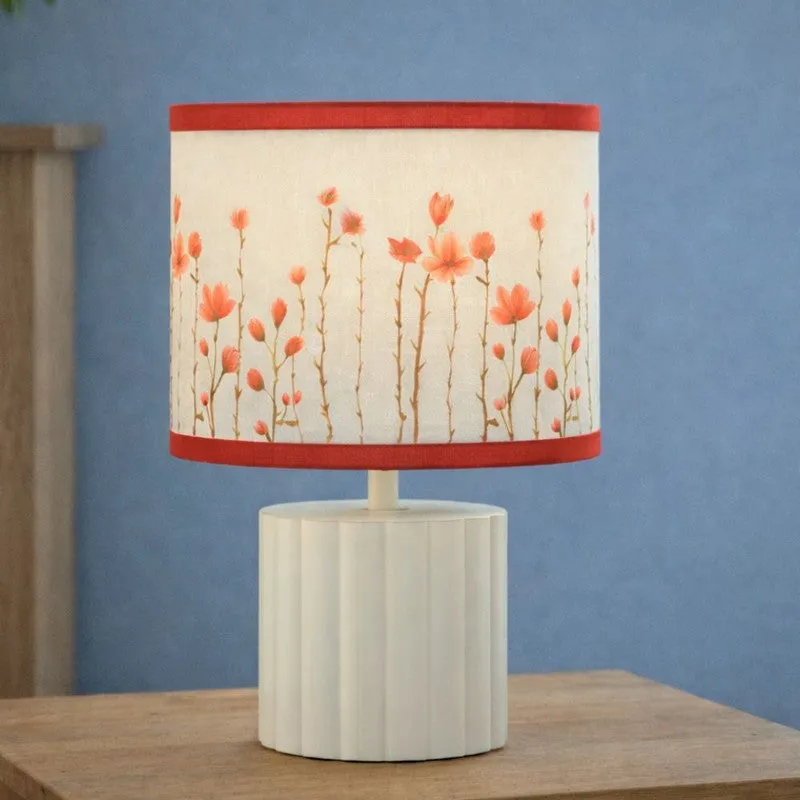 Arden Accent Cotton Table Lamp - Red media 3