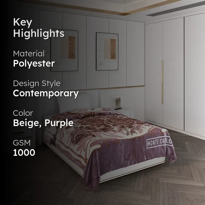 Monte Carlo Lavender Luxe Blanket - 1000 GSM media 2