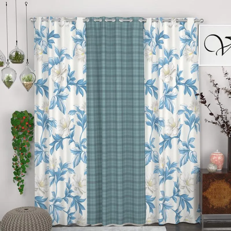 Maurine Printed Curtain - Set Of Three media 1