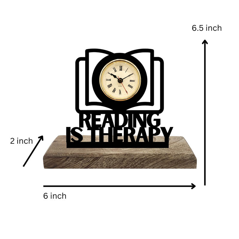 Timeless Tales Iron & Mango Wood Table Clock media 5