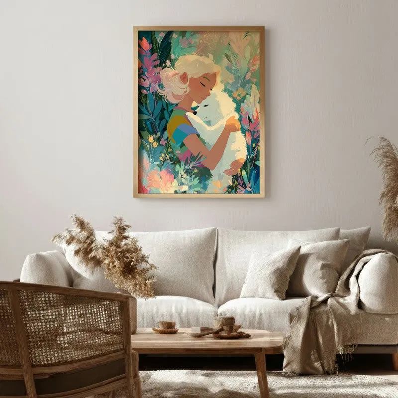 Tendera Canvas Wall Painting With Brown Frame media 6