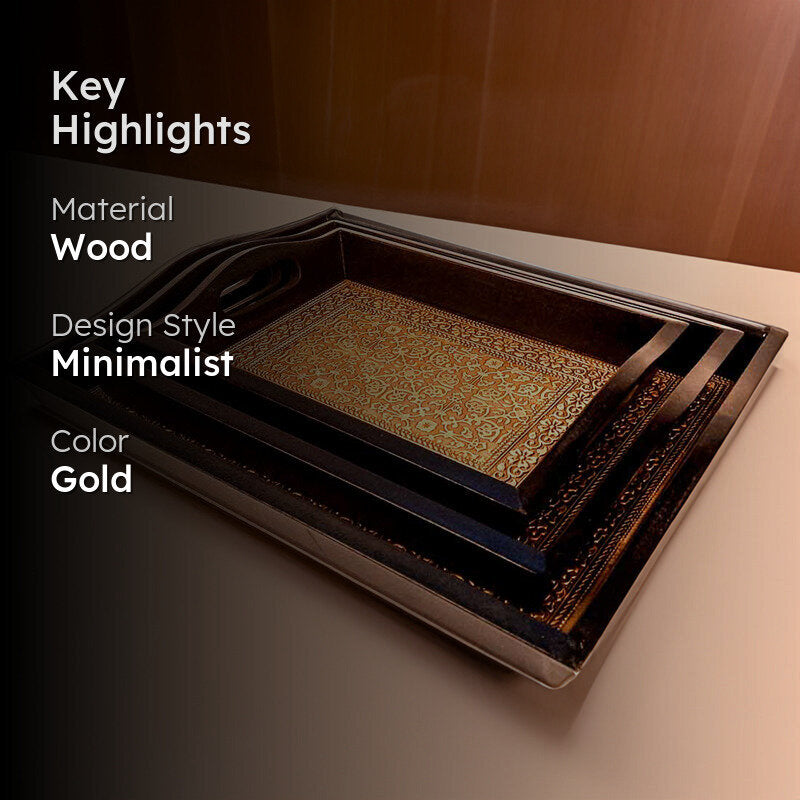 Duvara Brass Tray - Set Of Three media 2