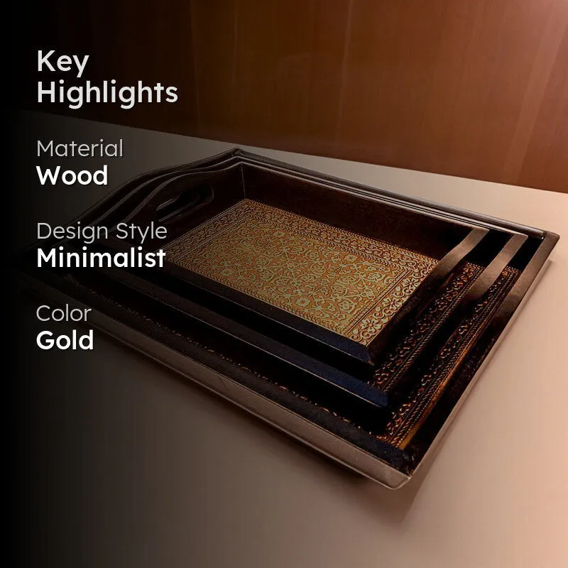 Duvara Brass Tray - Set Of Three media 2