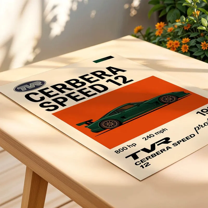 Cerbera Speed Legend Wall Poster media 4