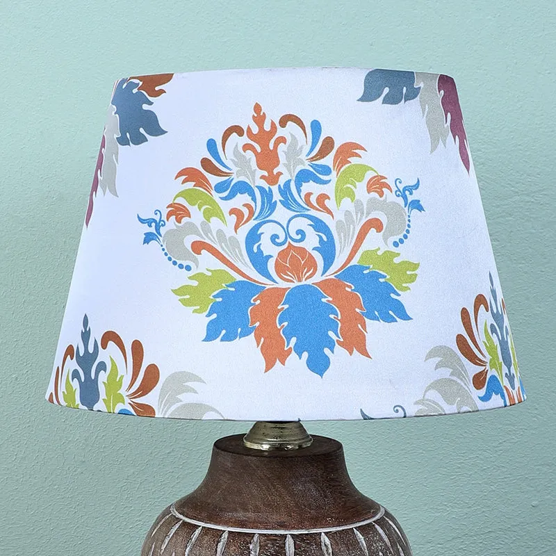Nordlys Spire Printed Mango Wood Table Lamp - Multicolor media 3