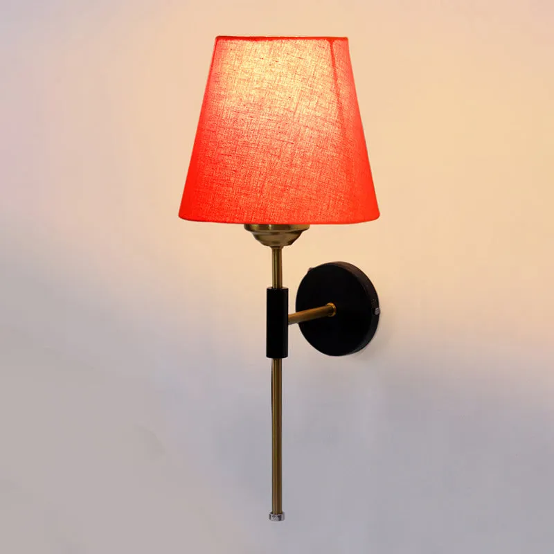 Beryll Steel & Cotton Wall Lamp - Orange media 4
