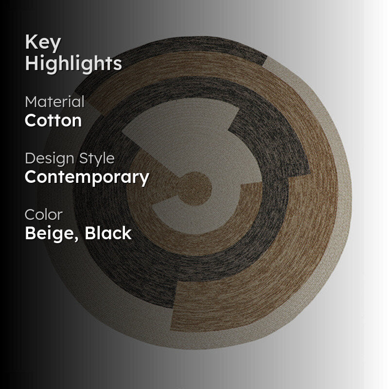 Naika Round Cotton Rug media 2