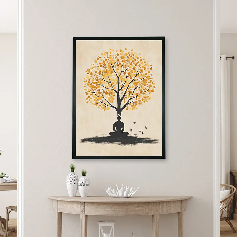 Bodhisattva Silhouette Wall Art With Resin Frame media 4