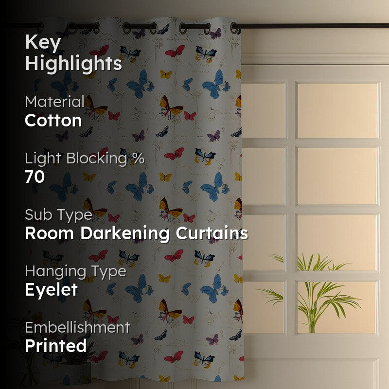 FlutterJoy Cotton Curtain media 2