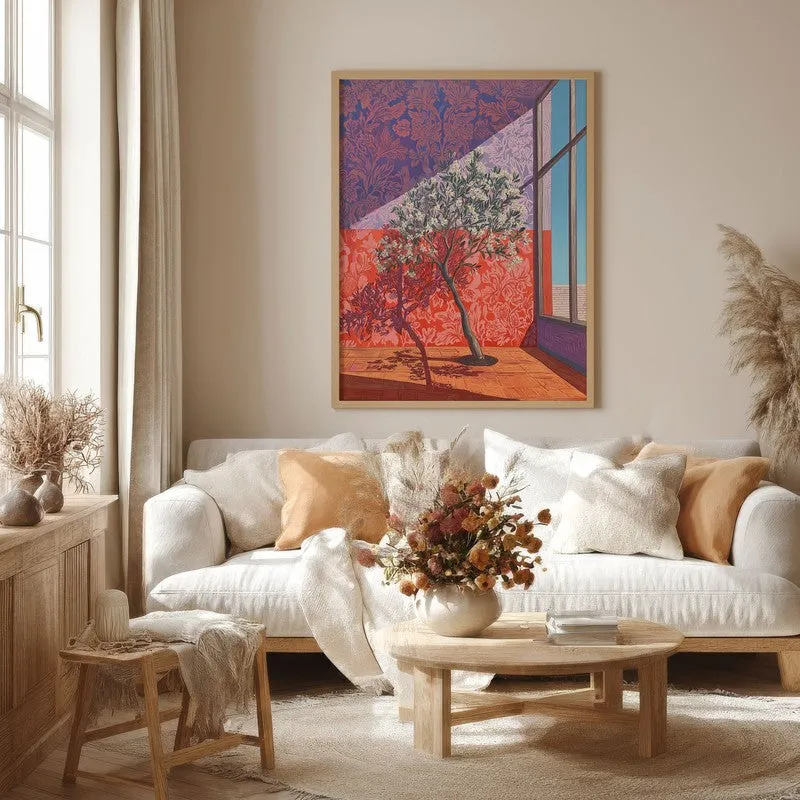 Arbor Radiance Canvas Wall Painting - Brown Frame media 4