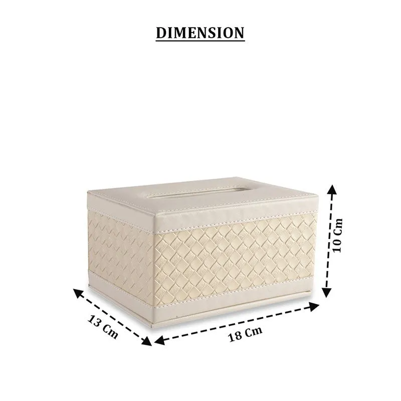 AarviDecor MonoLine Faux Leather Tissue Holder media 8