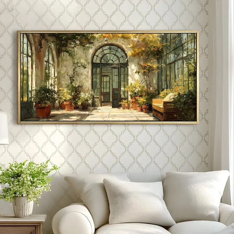 Vintage Garden Conservatory Scene Wall Art media 3