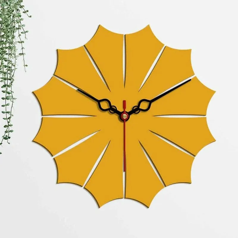 Forest Leaf Wooden Wall Clock media 5