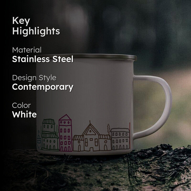 City Stainless Steel Coffee Mug (330 mL) media 2