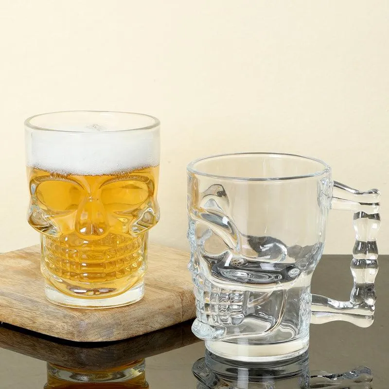Goldwy Skull Whiskey Glasses (500 mL) - Set Of Two media 3