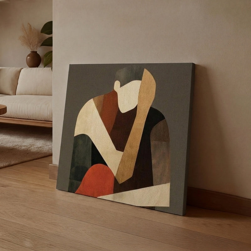 Geo Figurine Canvas Wall Art