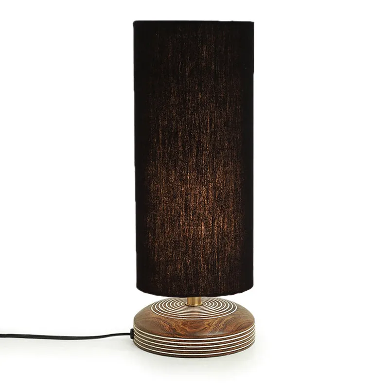 Savera Siera Fabric Table Lamp - Black,Brown media 5