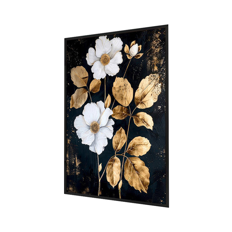 Nox Luminosa Floral Wall Painting With Frame media 3