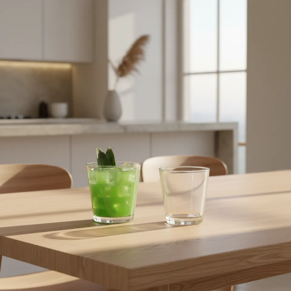 Sleek Cut Glass Tumbler (260 ML) - Set Of Six media 1