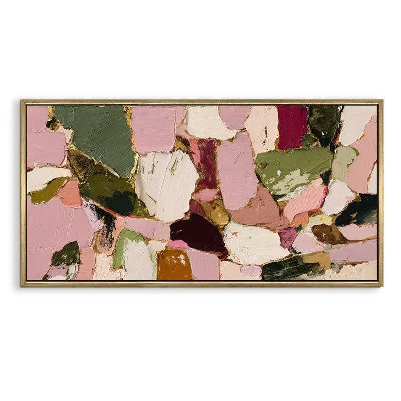 Pink Mosaic Canvas Wall Art media 3