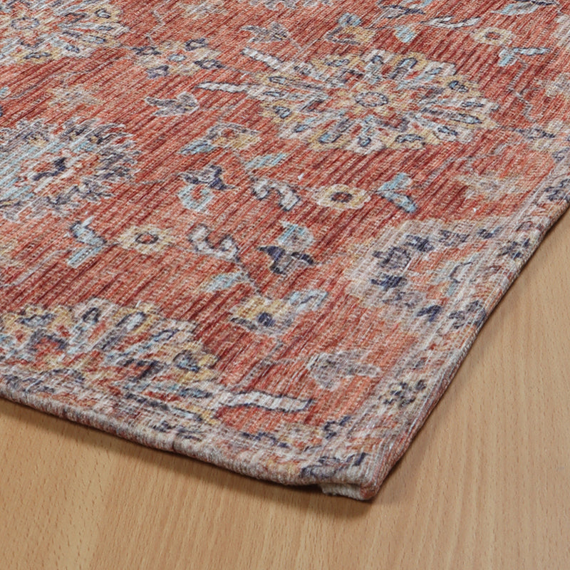 Yifara Ethnic Polyester Door Mats - Maroon media 5