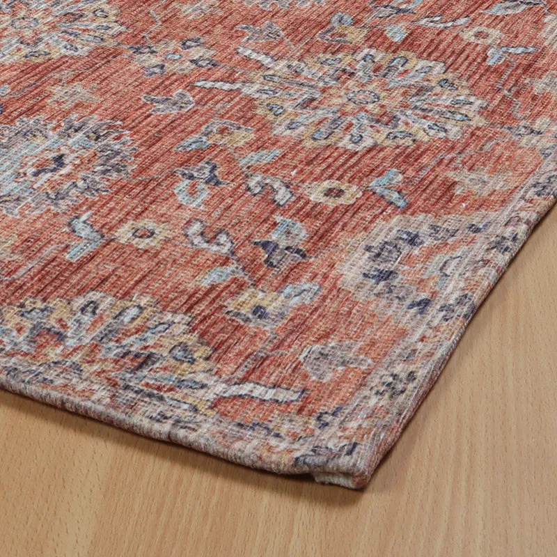 Yifara Ethnic Polyester Door Mats - Maroon media 5