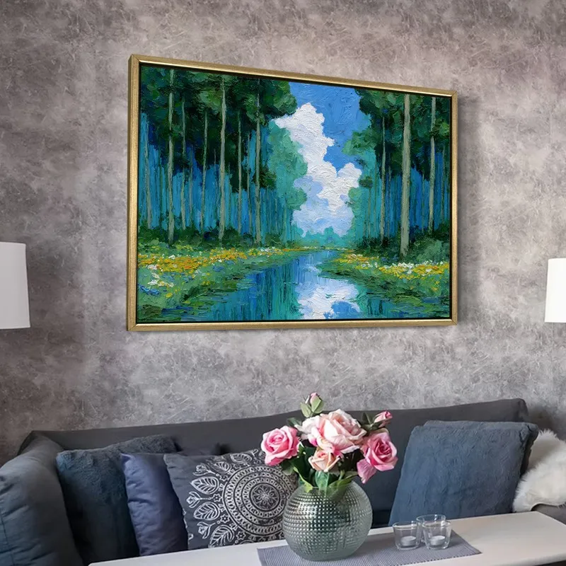 Enchanted Grove Canvas Wall Painting With Frame media 6