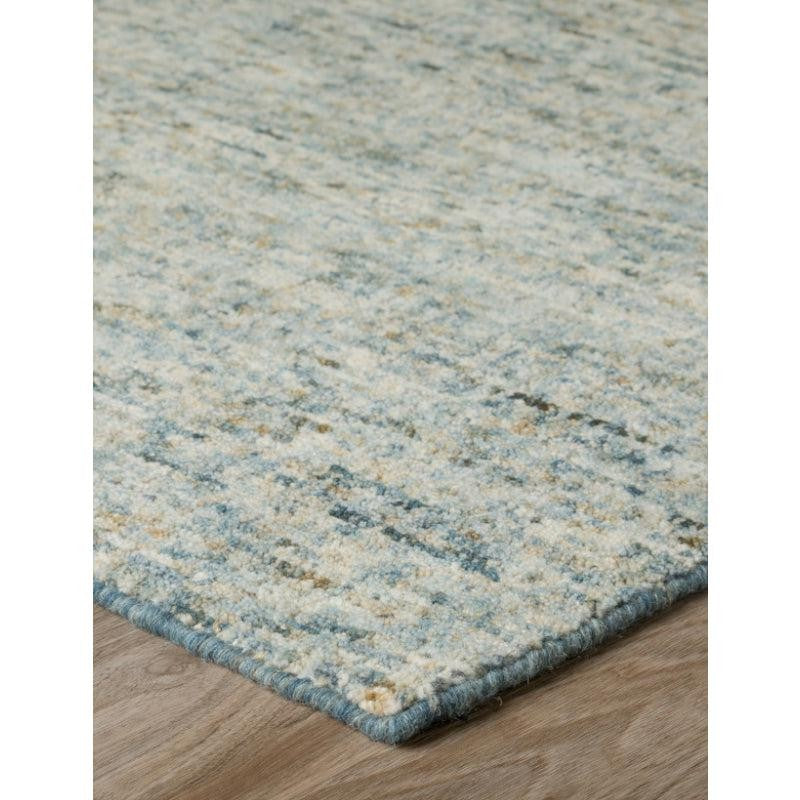 Handloom Hand Tufted Harmony Wool Rug - Blue & Brown media 5